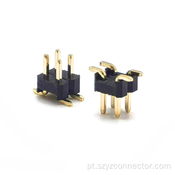 Cabeçalho de pino de passo de 2,54 mm de fileira dupla SMT